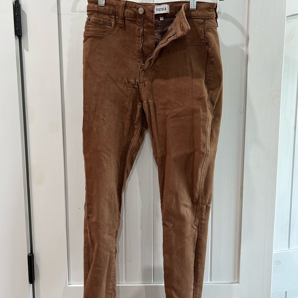 Pistola Women's Brown Skinny Jeans, size 28